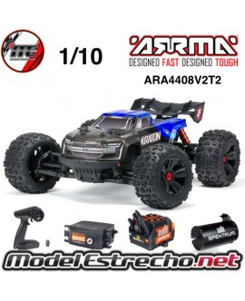 ARRMA KRATON V2 TRUGGY BRUSHLESS 4S 4WD 1/10 AZUL/NEGRO ARA4408V2T2