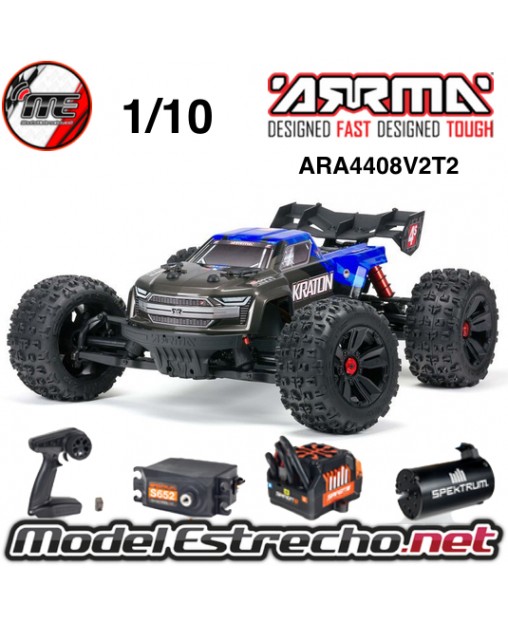 ARRMA KRATON V2 TRUGGY BRUSHLESS 4S 4WD 1/10 AZUL/NEGRO ARA4408V2T2