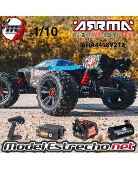 ARRMA KRATON V2 TRUGGY BRUSHLESS 4S 4WD 1/10 AZUL/NEGRO
