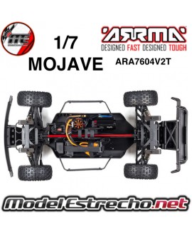 ARRMA MOJAVE V2 1/7 DESERT TRUCK BRUSHLESS 6S 4WD RTR

Ref: ARA7604V2T2