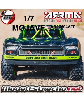 ARRMA MOJAVE V2 1/7 DESERT TRUCK BRUSHLESS 6S 4WD RTR

Ref: ARA7604V2T2