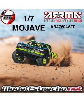 ARRMA MOJAVE V2 1/7 DESERT TRUCK BRUSHLESS 6S 4WD RTR

Ref: ARA7604V2T2