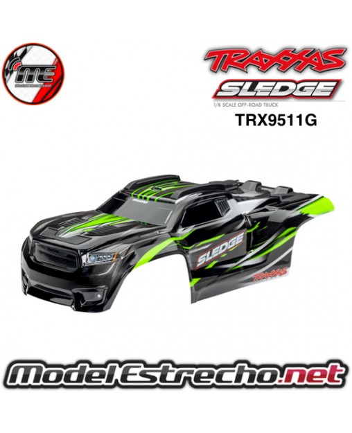 CARROCERIA TRAXXAS SLEDGE VERDE