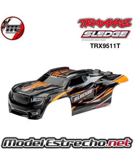 CARROCERIA TRAXXAS SLEDGE NARANJA