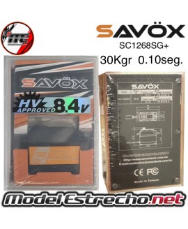 SERVO SAVOX SC1268SG PLUS ALTO VOLTAJE 30Kg/0.10seg a 8.4v.

Ref: SC1268SG PLUS