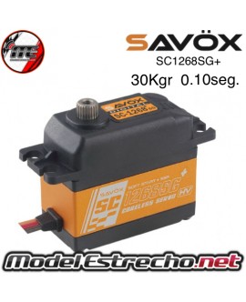 SERVO SAVOX SC1268SG PLUS ALTO VOLTAJE 30Kg/0.10seg a 8.4v.

Ref: SC1268SG PLUS