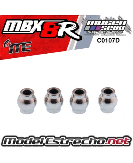 ROTULAS ACERO TIRANTE SUPERIOR TRASERO MUGEN MBX (4U.)