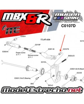 ROTULAS ACERO TIRANTE SUPERIOR TRASERO MUGEN MBX (4U.)