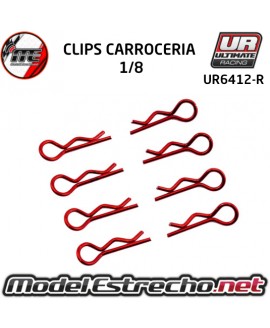 CLIPS CARROCERIA 1/8 L+R ROJOS ( 8U.)

Ref: UR6412-R