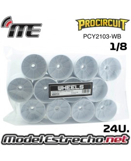 LLANTA PROCIRCUIT VORTEX V2 BLANCA BULK (24U.)  PCY2103-WB