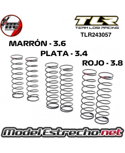 SET MUELLES TRASERO TLR 8IGHT TLR243057