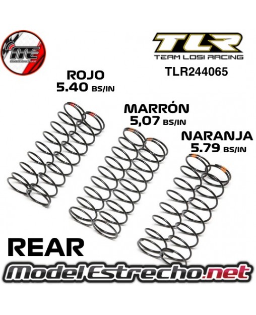 SET MUELLES TRASERO TLR 8IGHT TLR244065

Ref: TLR244065