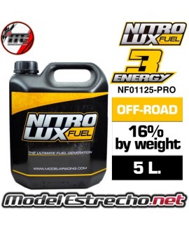 NITROLUX ENERGY3 OFF ROAD PRO 16% BY WEIGHT EU NO LICENCE 5L.

Ref: NF01125-PRO