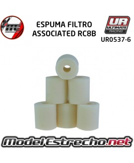 ESPUMAS FILTRO SIN ACEITAR INT/EXT ASSOCIATED RC8B ( 6U. )

Ref: UR0537-6