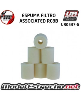 ESPUMAS FILTRO SIN ACEITAR INT/EXT ASSOCIATED RC8B ( 6U. )

Ref: UR0537-6