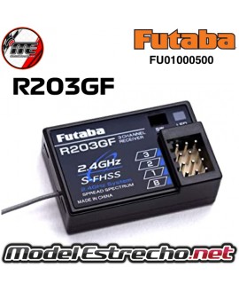RECEPTOR FUTABA R203GF 2.4Ghz  S-FHSS 3 CH

Ref: FU01000500
