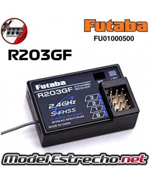 RECEPTOR FUTABA R203GF 2.4Ghz  S-FHSS 3 CH

Ref: FU01000500