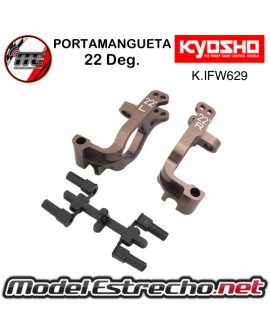 SOPORTES DELANTEROS KYOSHO INFERNO MP9-MP10 ALUMINIO 22 Deg.

Ref: IFW629