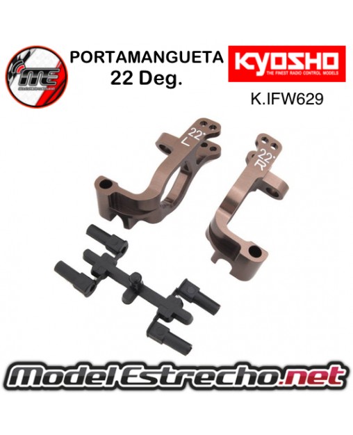 SOPORTES DELANTEROS KYOSHO INFERNO MP9-MP10 ALUMINIO 22 Deg.

Ref: IFW629