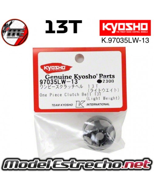 CAMPANA DE EMBRAGUE VENTILADA 13T KYOSHO LW

Ref: K.97035LW-13