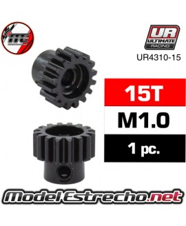 PIÑON 15T MODULO 1 EJE 5mm ACERO

Ref: UR4310-15