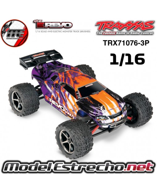 RAXXAS EREVO VXL 4WD MONTER RTR TQi 1/16 BRUSHLESS + TSM Ref: TRX71076-3P