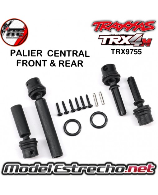 PALIER CENTRAL FRONT / REAR TRAXXAS TRX4M 1/18 TRX9755