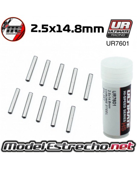PIN DE ACERO 2.5x14.8mm (10U.)