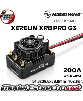 HOBBYWING XERUN XR8 PRO G3 200A 2-4s LIPO HW30113400