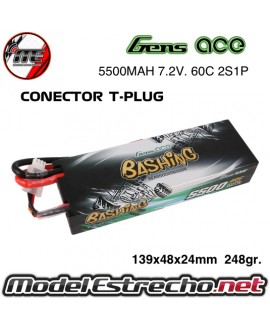 BATERIA GENS ACE BASHING 5500MAH 7.4v 2S1P 60C CARCASA DURA

Ref: B-60C-5500-2S1P-HC-24