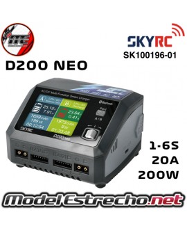 CARGADOR SKYRC D200 NEO LIPO AC DUO LIPO 1-6s 20A 200W

Ref: SK100196-01