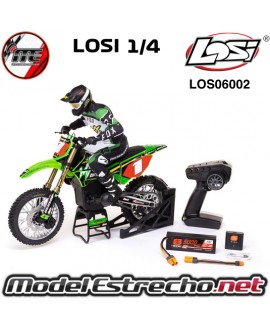 LOSI 1/4 PROMOTE MX MOTORCYCLE RTR PROCRICUIT TRAE BATERIA Y CARGADOR