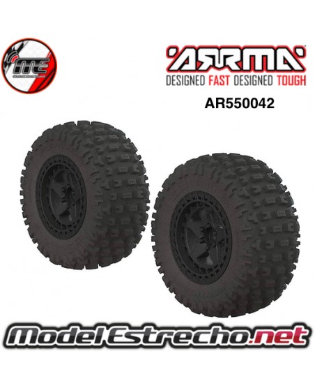 RUEDAS ARRMA SENTON MONTADAS 14mm (2U.)