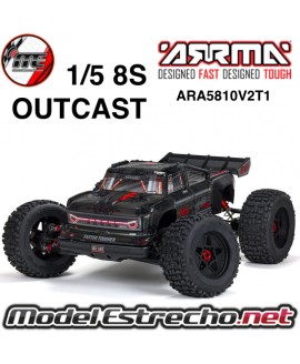ARRMA OUTCAST 1/5 4X4 8S BLX EXB STUN TRUCK BRUHLESS RTR ARA5810V2T1