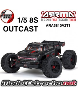 ARRMA OUTCAST 1/5 4X4 8S BLX EXB STUN TRUCK BRUHLESS RTR ARA5810V2T1