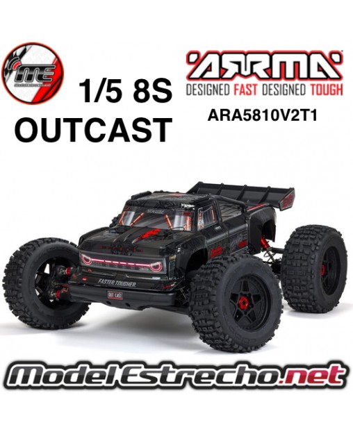 ARRMA OUTCAST 1/5 4X4 8S BLX EXB STUN TRUCK BRUHLESS RTR ARA5810V2T1