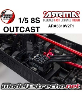 ARRMA OUTCAST 1/5 4X4 8S BLX EXB STUN TRUCK BRUHLESS RTR ARA5810V2T1