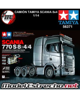 CAMIÓN SCANIA 8x4 DE 4 EJES TAMIYA KIT 1/14 56371