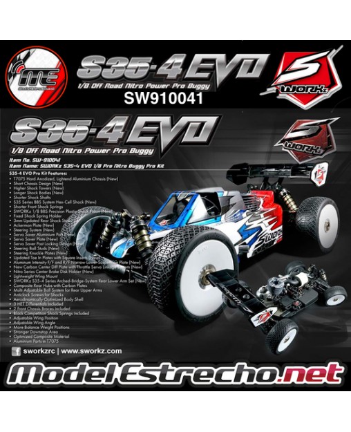 SWORKZ S35-4 EVO BUGGY KIT SW910041