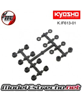 CASQUILLOS PORTA MANGUETAS TRASERO KYOSHO INFERNO MP10 IF613