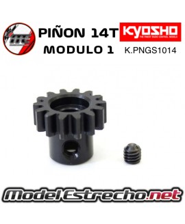 PIÑON 14T MODULO 1 EJE DE 5mm KYOSHO

Ref: K.PNGS1014