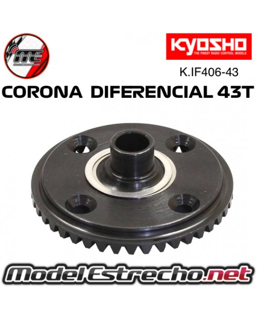 CORONA DIFERENCIAL 43T KYOSHO INFERNO MP9 - MP10

Ref: IF406-43