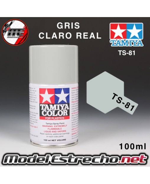 TS-81 SPRAY GRIS CLARO REAL 100ml TAMIYA PLASTICO

Ref: TS-81