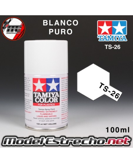 TS-26 SPRAY BLANCO PURO 100ml TAMIYA PLASTICO