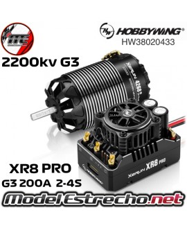 COMBO HOBBYWING XERUN XR8 PRO G3 CON 4268SD 2200Kv G3 OFF-ROAD

Ref: HW38020433