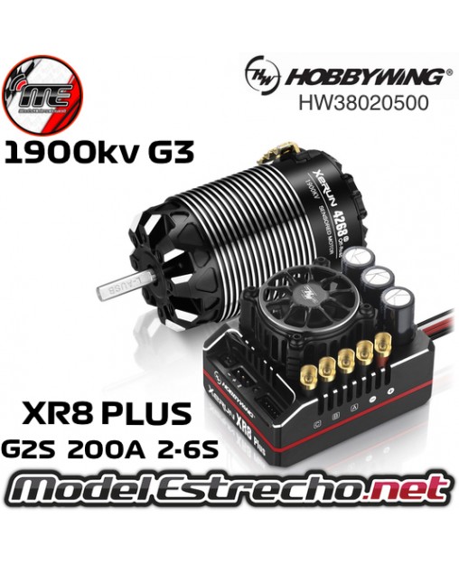 HOBBYWING XERUN XR8 PLUS G2 COMBO 4268 1900KV OFF-ROAD

Ref: HW38020500