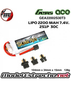 copy of GENS ACE SOARING 2200mah 14.8v. 30c 4S1P XT60