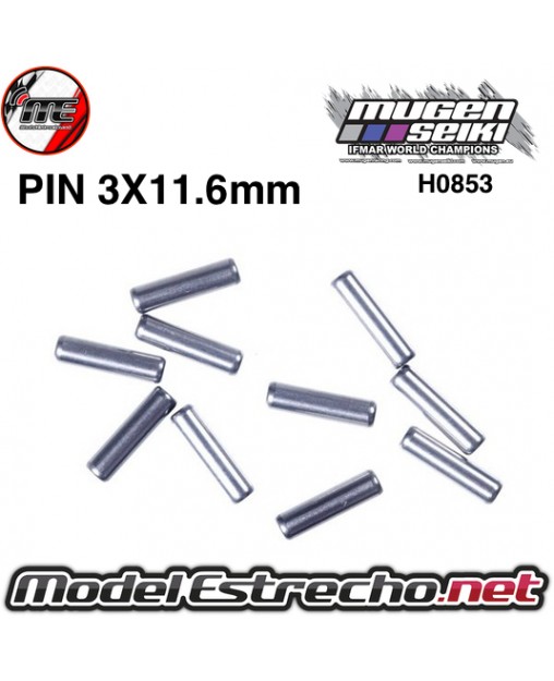 PIN CARDAN 3x11.6mm DEL/TRAS MRX-5 MUGEN (10u.)
