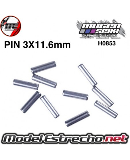 PIN CARDAN 3x11.6mm DEL/TRAS MRX-5 MUGEN (10u.)

Ref: H0853