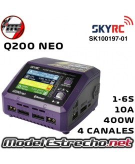 CARGADOR SKYRC BALANCEADOR Q200 NEO LIPO 1-6S 10A 200W AC 4 SALIDAS